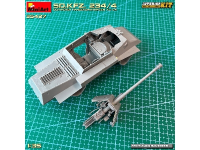 Sd.Kfz. 234/4 Schwerer Panzerspähwagen 7,5 Cm. Interior Kit - zdjęcie 48