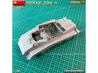 Sd.Kfz. 234/4 Schwerer Panzerspähwagen 7,5 Cm. Interior Kit - zdjęcie 52