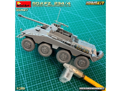 Sd.Kfz. 234/4 Schwerer Panzerspähwagen 7,5 Cm. Interior Kit - zdjęcie 57