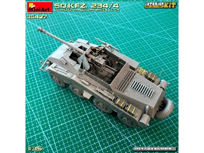 Sd.Kfz. 234/4 Schwerer Panzerspähwagen 7,5 Cm. Interior Kit - zdjęcie 58
