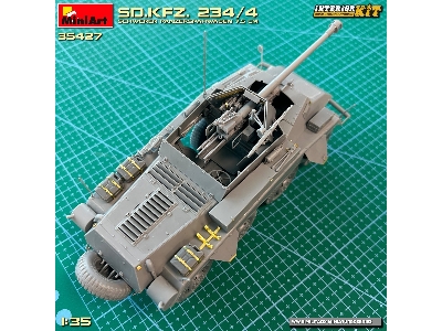 Sd.Kfz. 234/4 Schwerer Panzerspähwagen 7,5 Cm. Interior Kit - zdjęcie 59