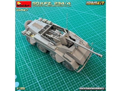 Sd.Kfz. 234/4 Schwerer Panzerspähwagen 7,5 Cm. Interior Kit - zdjęcie 60