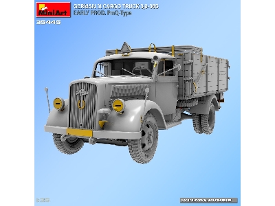 German 3t Cargo Truck 3,6-36s Early Prod. Pmq-type - zdjęcie 3