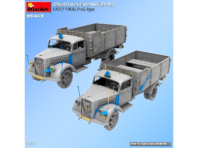 German 3t Cargo Truck 3,6-36s Early Prod. Pmq-type - zdjęcie 6