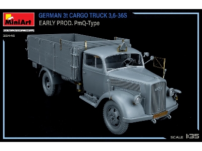 German 3t Cargo Truck 3,6-36s Early Prod. Pmq-type - zdjęcie 49