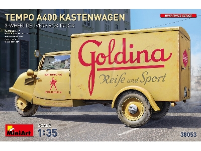 Tempo A400 Kastenwagen 3-wheel Delivery Box Truck - zdjęcie 1
