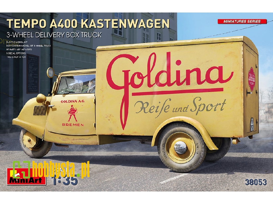 Tempo A400 Kastenwagen 3-wheel Delivery Box Truck - zdjęcie 1 Tempo A400 Kastenwagen 3-wheel Delivery Box Truck - zdjęcie 1