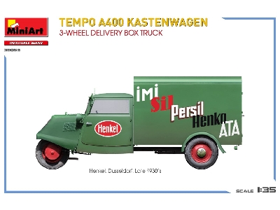 Tempo A400 Kastenwagen 3-wheel Delivery Box Truck - zdjęcie 8