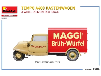 Tempo A400 Kastenwagen 3-wheel Delivery Box Truck - zdjęcie 10
