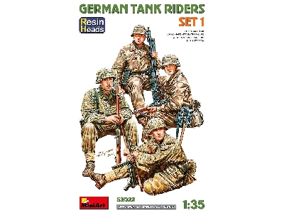 German Tank Riders Set 1. Resin Heads - zdjęcie 1