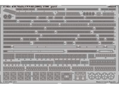  USS Nimitz CVN-68 (2005) 1/700 - Trumpeter - blaszki - zdjęcie 1