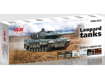 Acrylic Paints Set For Afu Leopard Tanks - zdjęcie 1