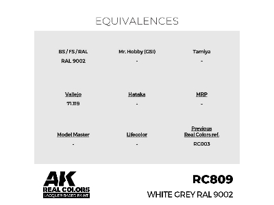 Rc809 White Grey Ral 9002 - zdjęcie 3