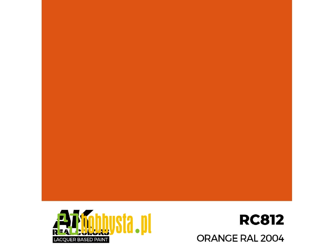 Rc812 Orange Ral 2004 - zdjęcie 1 Rc812 Orange Ral 2004 - zdjęcie 1