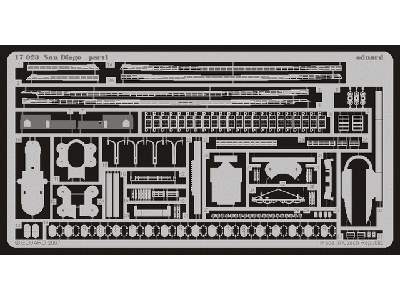  USS San Diego 1/700 - Dragon - blaszki - zdjęcie 2