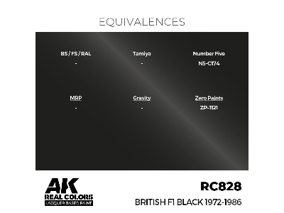 Rc828 British F1 Black 1972-1986 - zdjęcie 3