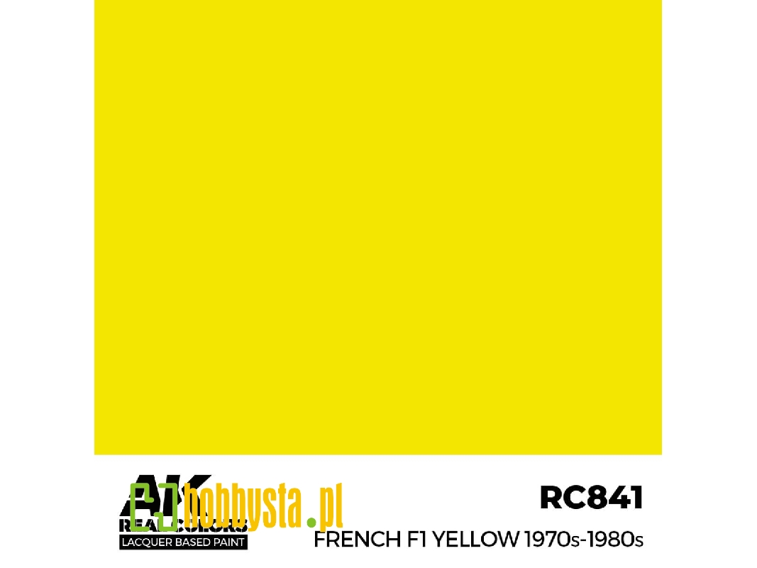 Rc841 French F1 Yellow 1970s-1980s - zdjęcie 1 Rc841 French F1 Yellow 1970s-1980s - zdjęcie 1