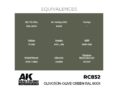 Rc852 Olivgrün-olive Green Ral 6003 - zdjęcie 3