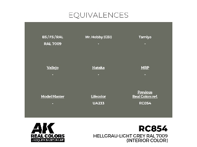 Rc854 Hellgrau-light Grey Ral 7009 (Interior Colo) - zdjęcie 3