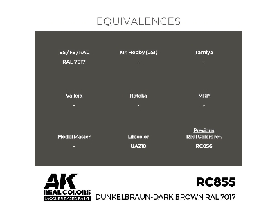 Rc855 Dunkelbraun-dark Brown Ral 7017 - zdjęcie 3