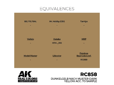 Rc858 Dunkelgelb Nach Muster-dark Yellow Acc. To Sample - zdjęcie 3