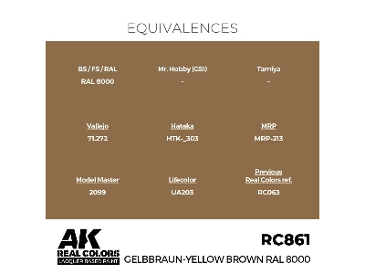 Rc861 Gelbbraun-yellow Brown Ral 8000 - zdjęcie 3