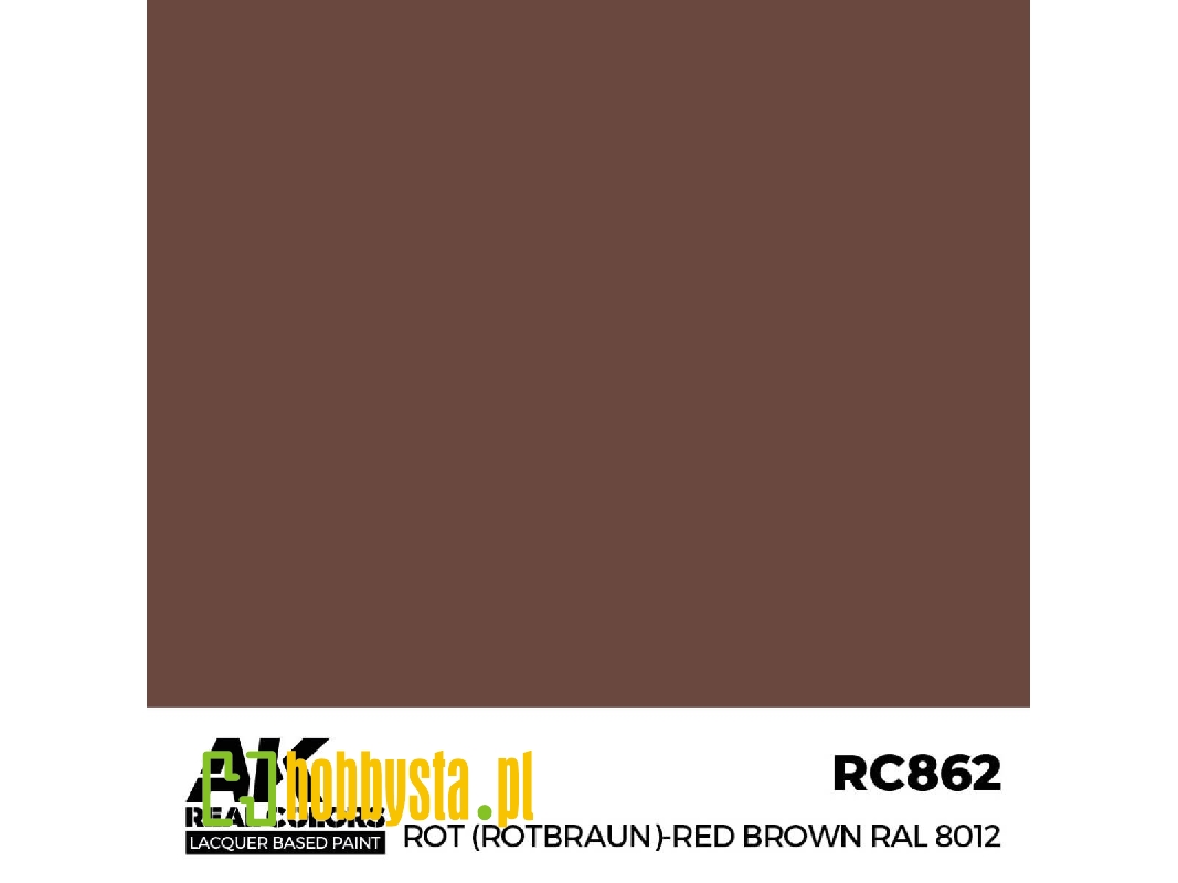 Rc862 Rot (Rotbraun)-red Brown Ral 8012 - zdjęcie 1 Rc862 Rot (Rotbraun)-red Brown Ral 8012 - zdjęcie 1