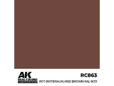 Rc863 Rot (Rotbraun)-red Brown Ral 8013 - zdjęcie 1