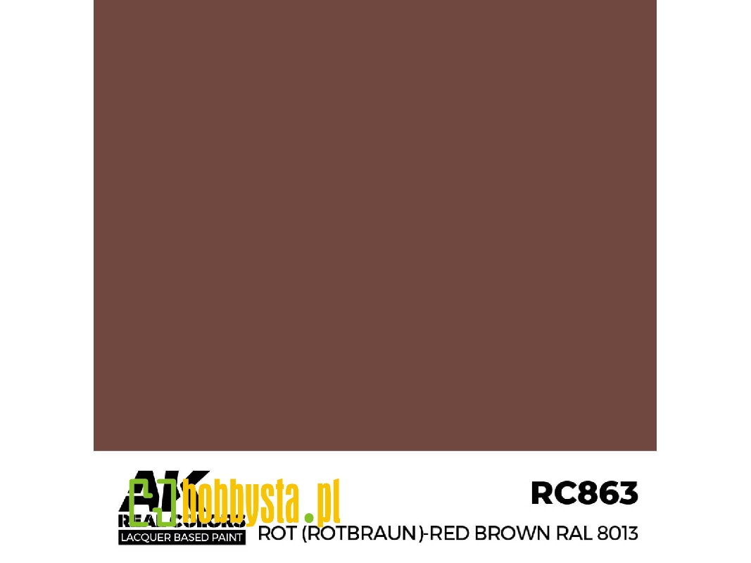 Rc863 Rot (Rotbraun)-red Brown Ral 8013 - zdjęcie 1 Rc863 Rot (Rotbraun)-red Brown Ral 8013 - zdjęcie 1