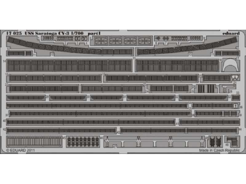  USS Saratoga CV-3 1/700 - Trumpeter - blaszki - zdjęcie 1