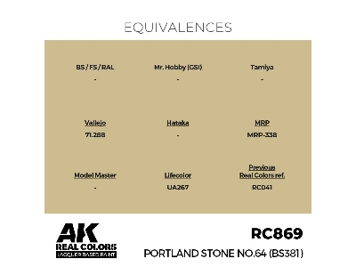 Rc869 Portland Stone No.64 (Bs381) - zdjęcie 3