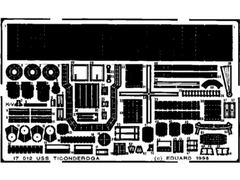  USS Ticonderoga 1/700 - Revell - blaszki - zdjęcie 1