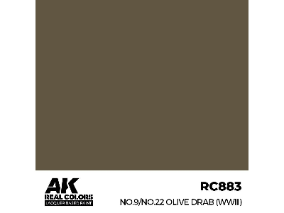 Rc883 No.9/No.22 Olive Drab (Wwii) - zdjęcie 1