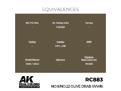 Rc883 No.9/No.22 Olive Drab (Wwii) - zdjęcie 3