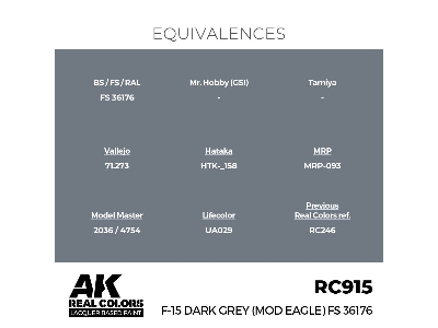 Rc915 F-15 Dark Grey (Mod Eagle) Fs 36176 - zdjęcie 3