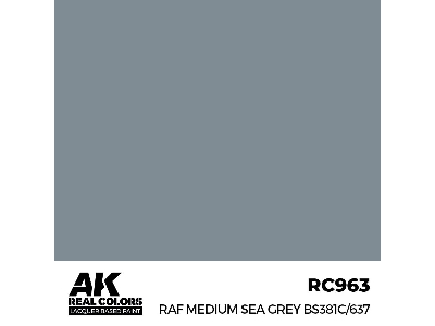 Rc963 Raf Medium Sea Grey Bs381c/637 - zdjęcie 1