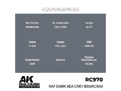 Rc970 Raf Dark Sea Grey Bs381c/638 - zdjęcie 3