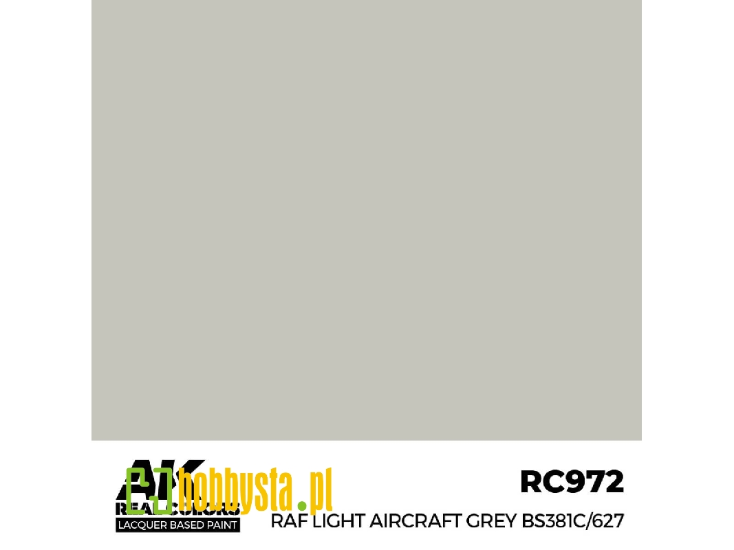 Rc972 Raf Light Aircraft Grey Bs381c/627 - zdjęcie 1 Rc972 Raf Light Aircraft Grey Bs381c/627 - zdjęcie 1