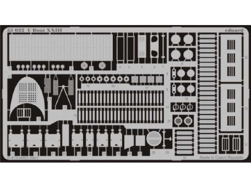 U-boat XXIII 1/72 - Special Navy - blaszki - zdjęcie 1 U-boat XXIII 1/72 - Special Navy - blaszki - zdjęcie 1