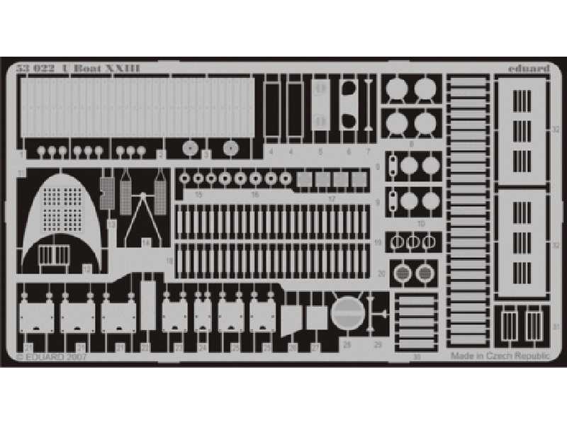  U-boat XXIII 1/72 - Special Navy - blaszki - zdjęcie 1