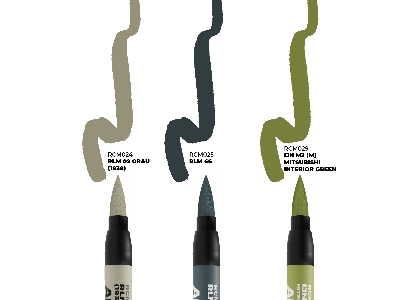 Rcm110 Axis Wwii Aircraft Cockpit Colors - Set 3 Real Colors Markers - zdjęcie 2
