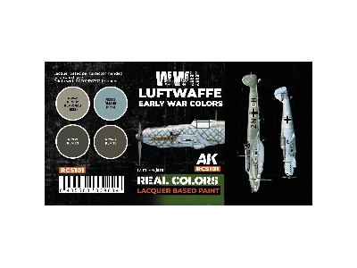 Rcs101 Luftwaffe Wwii Early War Colors Set - zdjęcie 2
