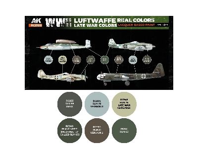 Rcs103 Luftwaffe Wwii Late War Colors Set - zdjęcie 2