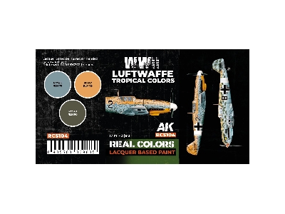 Rcs104 Luftwaffe Wwii Tropical Colors Set - zdjęcie 2