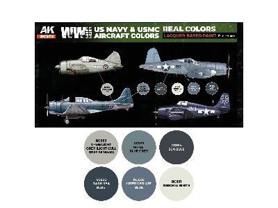 Rcs111 Us Navy & Usmc Wwii Aircraft Colors Set - zdjęcie 2