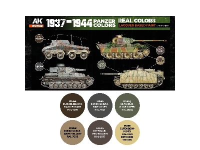 Rcs122 1937-1944 Panzer Colors Set - zdjęcie 2