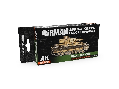 Rcs124 German Afrika Korps Colors 1941-1943 Set - zdjęcie 1