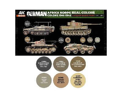 Rcs124 German Afrika Korps Colors 1941-1943 Set - zdjęcie 2