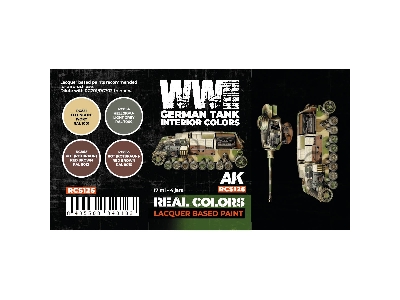 Rcs126 German Wwii Tank Interior Colors Set - zdjęcie 2