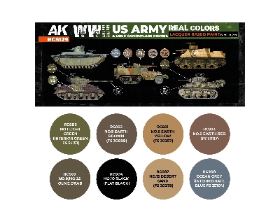 Rcs129 Us Army & Usmc Wwii Camouflage Colors - zdjęcie 2